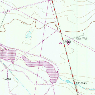 United States Geological Survey Odessa SE, TX (1964, 24000-Scale) digital map