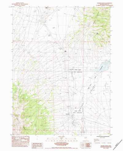 United States Geological Survey Odgers Ranch, NV (1984, 24000-Scale) digital map