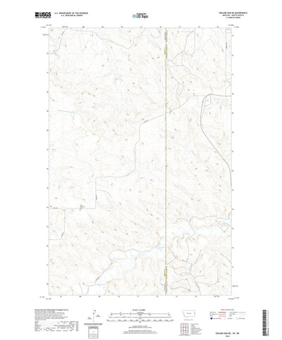 United States Geological Survey Odland Dam NE, MT (2020, 24000-Scale) digital map