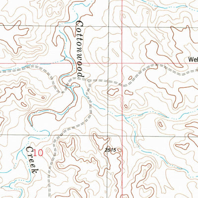 United States Geological Survey Odland Dam NW, MT (1982, 24000-Scale) digital map