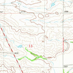 United States Geological Survey Odland Dam SW, MT (1982, 24000-Scale) digital map