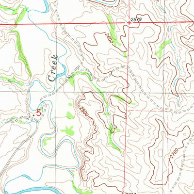 United States Geological Survey Odland Dam SW, MT (1982, 24000-Scale) digital map