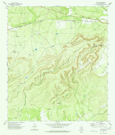 United States Geological Survey Odlaw, TX (1974, 24000-Scale) digital map