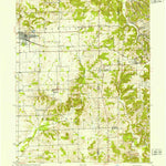 United States Geological Survey Odon, IN (1950, 24000-Scale) digital map