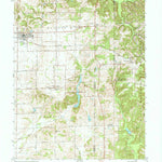 United States Geological Survey Odon, IN (1974, 24000-Scale) digital map