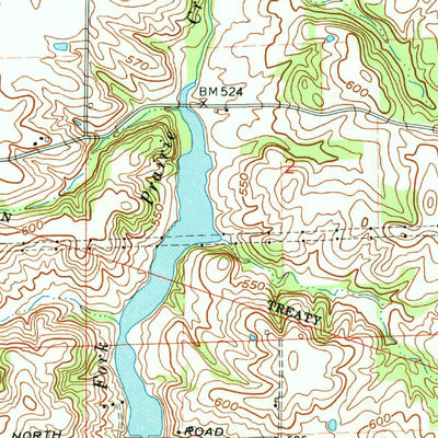 United States Geological Survey Odon, IN (1974, 24000-Scale) digital map
