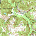 United States Geological Survey Odon, IN (1974, 24000-Scale) digital map