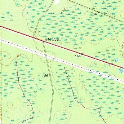United States Geological Survey Odum, GA (1971, 24000-Scale) digital map