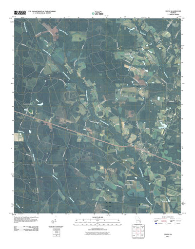 United States Geological Survey Odum, GA (2011, 24000-Scale) digital map