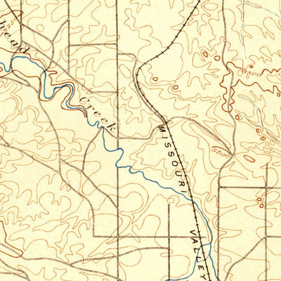 United States Geological Survey Oelrichs, SD-NE (1896, 125000-Scale) digital map