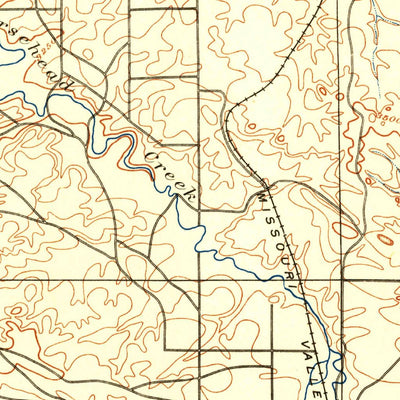 United States Geological Survey Oelrichs, SD-NE (1900, 125000-Scale) digital map