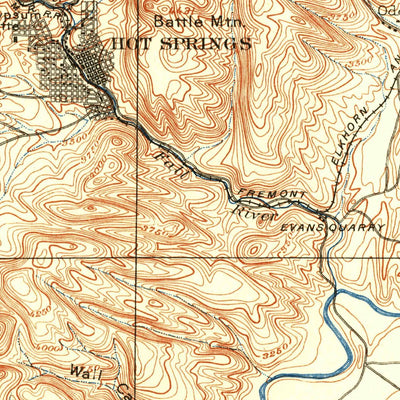 United States Geological Survey Oelrichs, SD-NE (1900, 125000-Scale) digital map