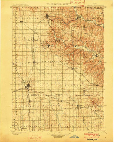 United States Geological Survey Oelwein, IA (1901, 125000-Scale) digital map