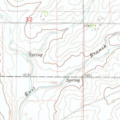 United States Geological Survey Oelwein SE, IA (1981, 24000-Scale) digital map