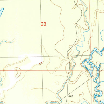 United States Geological Survey Ofahoma, MS (1989, 24000-Scale) digital map