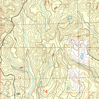 United States Geological Survey Ofahoma, MS (1989, 24000-Scale) digital map