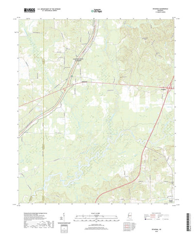 United States Geological Survey Ofahoma, MS (2020, 24000-Scale) digital map