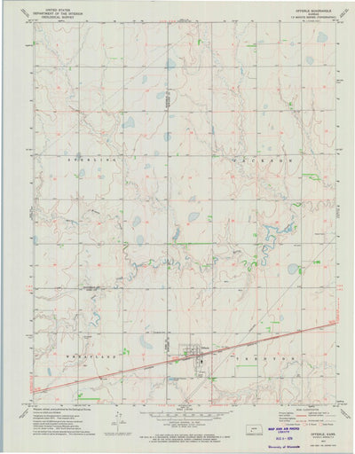 United States Geological Survey Offerle, KS (1972, 24000-Scale) digital map