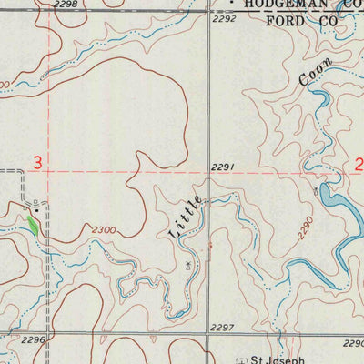 United States Geological Survey Offerle, KS (1972, 24000-Scale) digital map