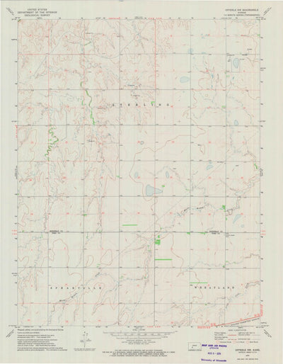 United States Geological Survey Offerle NW, KS (1972, 24000-Scale) digital map