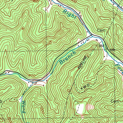 United States Geological Survey Offutt, KY (1992, 24000-Scale) digital map