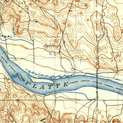 United States Geological Survey Ogallala, NE (1900, 125000-Scale) digital map