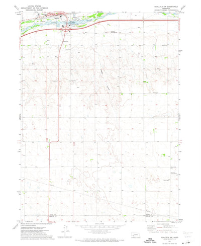 United States Geological Survey Ogallala SW, NE (1971, 24000-Scale) digital map