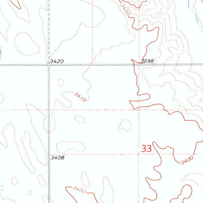United States Geological Survey Ogallala SW, NE (1971, 24000-Scale) digital map