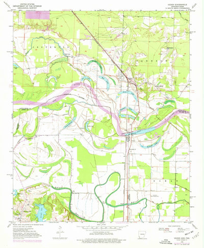 United States Geological Survey Ogden, AR-TX (1950, 24000-Scale) digital map