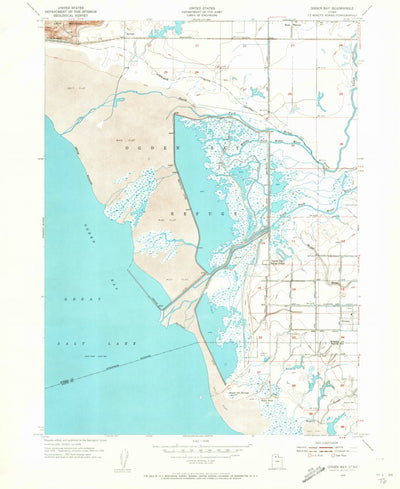 United States Geological Survey Ogden Bay, UT (1955, 24000-Scale) digital map