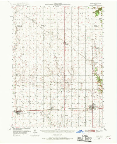 United States Geological Survey Ogden, IA (1951, 62500-Scale) digital map