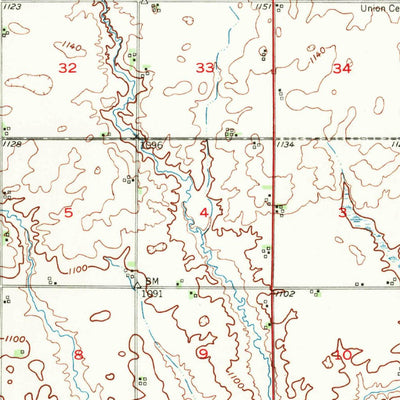 United States Geological Survey Ogden, IA (1951, 62500-Scale) digital map