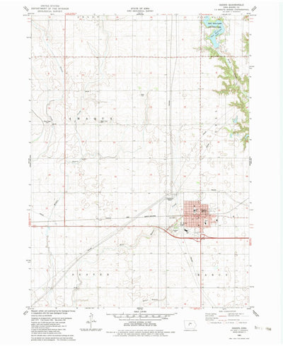 United States Geological Survey Ogden, IA (1982, 24000-Scale) digital map