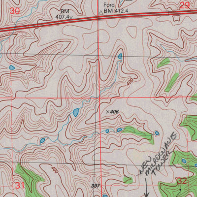 United States Geological Survey Ogden, KS (1982, 24000-Scale) digital map