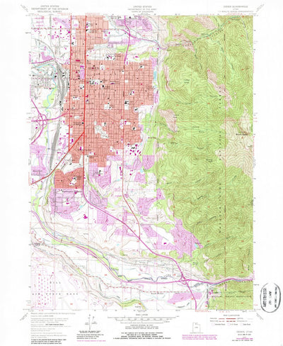 United States Geological Survey Ogden, UT (1955, 24000-Scale) digital map