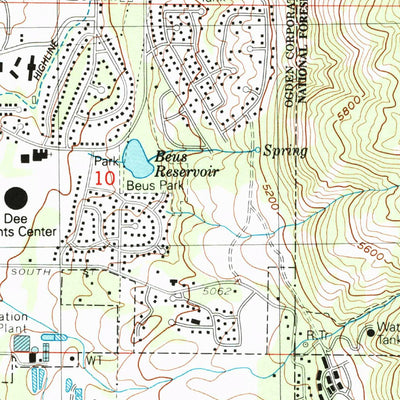 United States Geological Survey Ogden, UT (1992, 24000-Scale) digital map