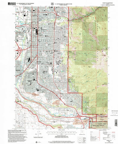 United States Geological Survey Ogden, UT (1998, 24000-Scale) digital map