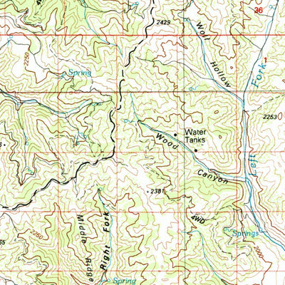 United States Geological Survey Ogden, UT-WY (1986, 100000-Scale) digital map