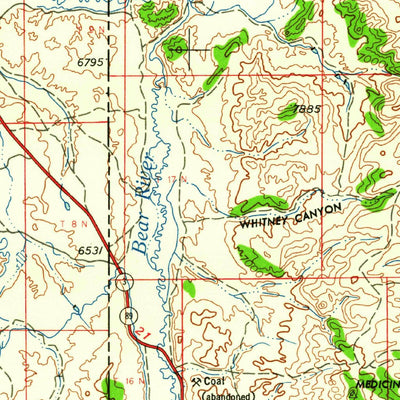 United States Geological Survey Ogden, UT-WY-ID (1960, 250000-Scale) digital map