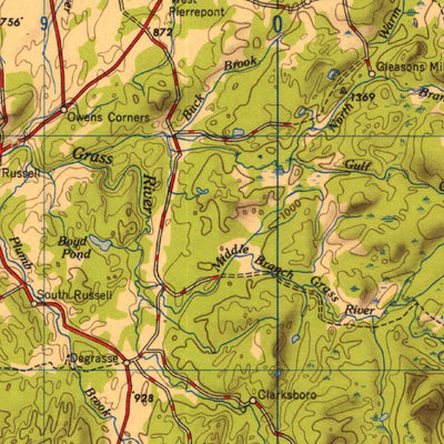 United States Geological Survey Ogdensburg, NY (1951, 250000-Scale) digital map