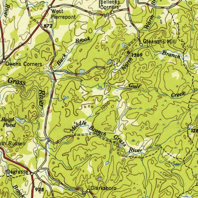United States Geological Survey Ogdensburg, NY (1953, 250000-Scale) digital map
