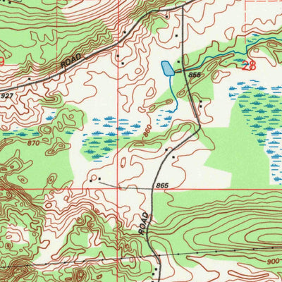 United States Geological Survey Ogdensburg, WI (1992, 24000-Scale) digital map