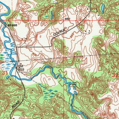 United States Geological Survey Ogdensburg, WI (1992, 24000-Scale) digital map