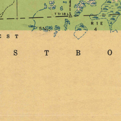 United States Geological Survey Ogema, WI (1944, 48000-Scale) digital map
