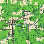 United States Geological Survey Ogema, WI (1947, 48000-Scale) digital map