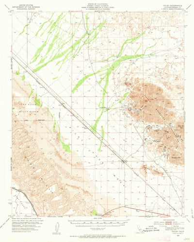 United States Geological Survey Ogilby, CA (1953, 62500-Scale) digital map