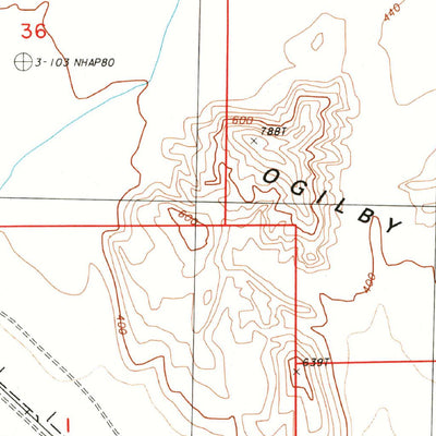 United States Geological Survey Ogilby, CA (1988, 24000-Scale) digital map
