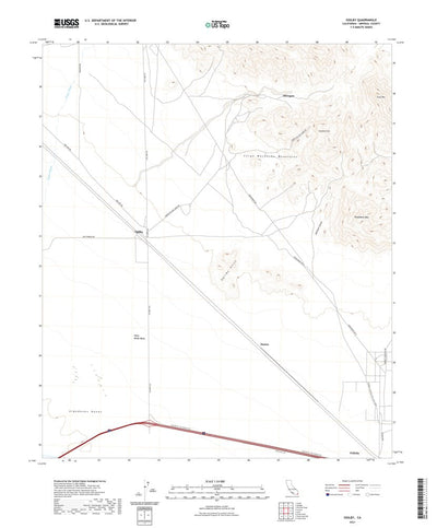 United States Geological Survey Ogilby, CA (2021, 24000-Scale) digital map