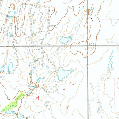 United States Geological Survey Oglesby, OK (1972, 24000-Scale) digital map