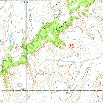 United States Geological Survey Oglesby, OK (1972, 24000-Scale) digital map